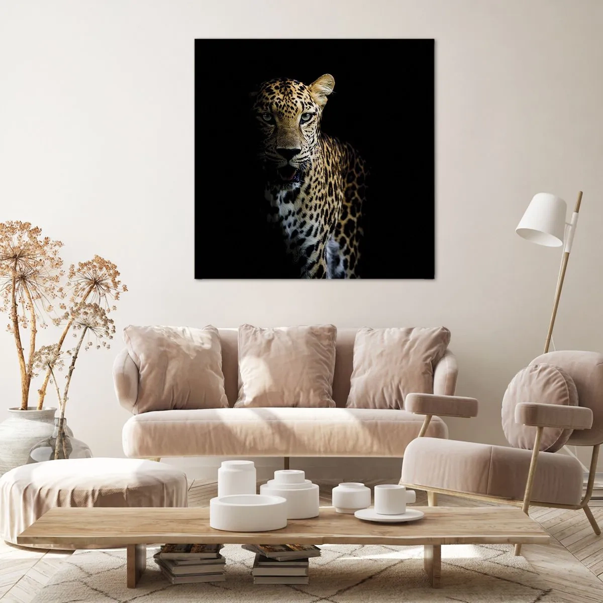 Cuadro sobre lienzo - Impresión de Imagen - Belleza oscura - 50x50 cm