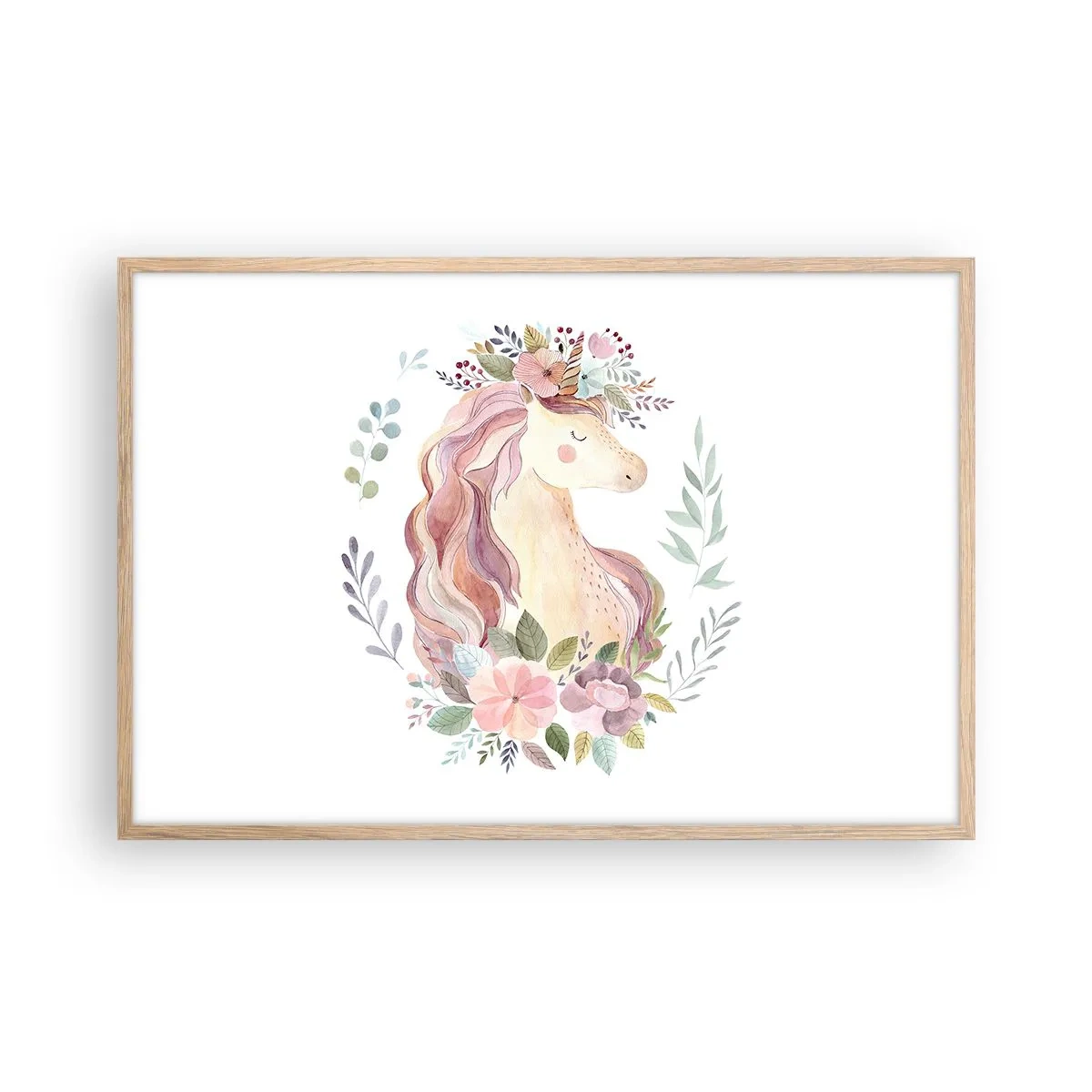 Póster en marco roble claro - Una invitación al mundo de los cuentos de hadas - 91x61 cm