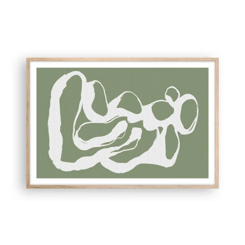 Póster en marco roble claro - La llamada del espacio - 91x61 cm