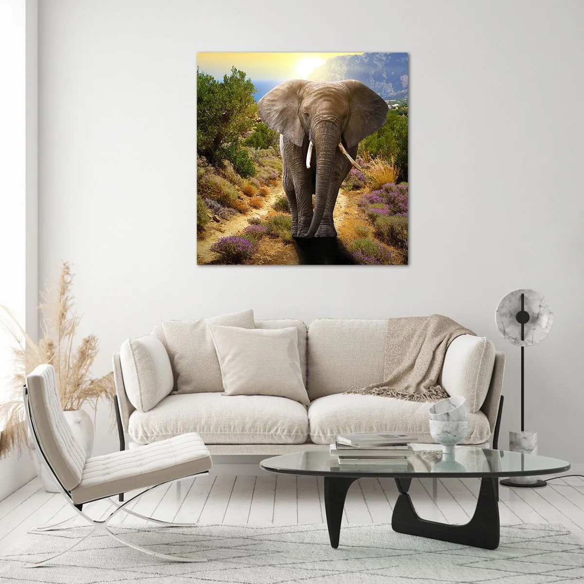 Cuadro sobre vidrio - Impresiones sobre Vidrio - Este es el aspecto del Edén - 70x70 cm