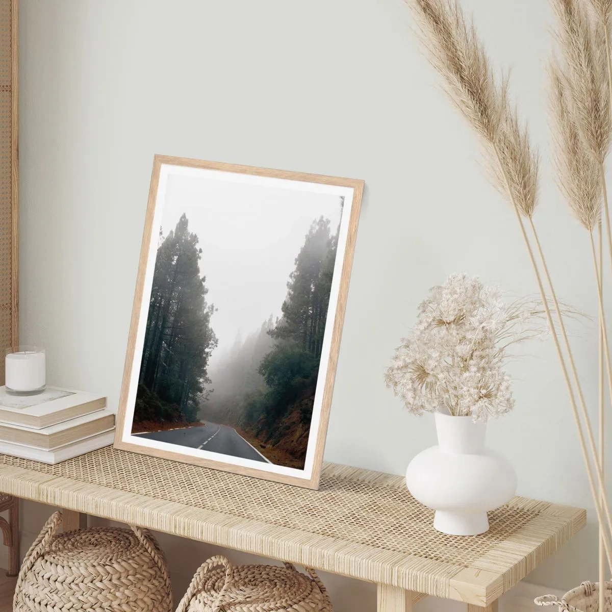 Póster en marco roble claro - La historia de un bosque mágico - 50x70 cm