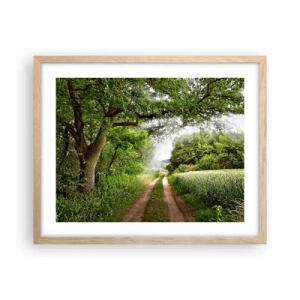 Póster en marco roble claro - Ensueño - 50x40 cm