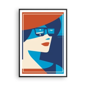 Póster en marco negro - Cartel de vacaciones - 70x100 cm