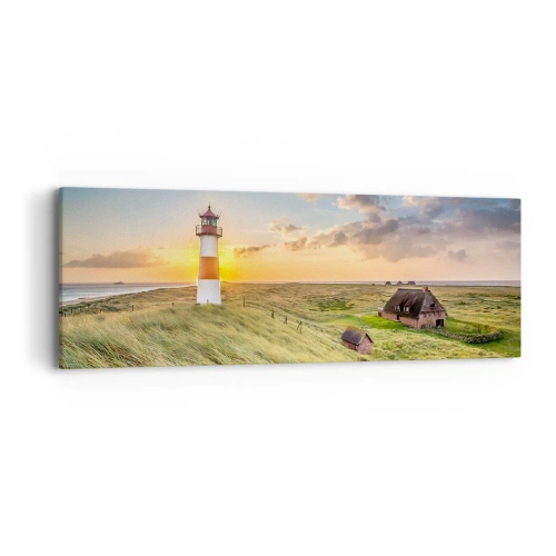 Cuadro sobre lienzo - Impresión de Imagen - Entre las olas - 90x30 cm