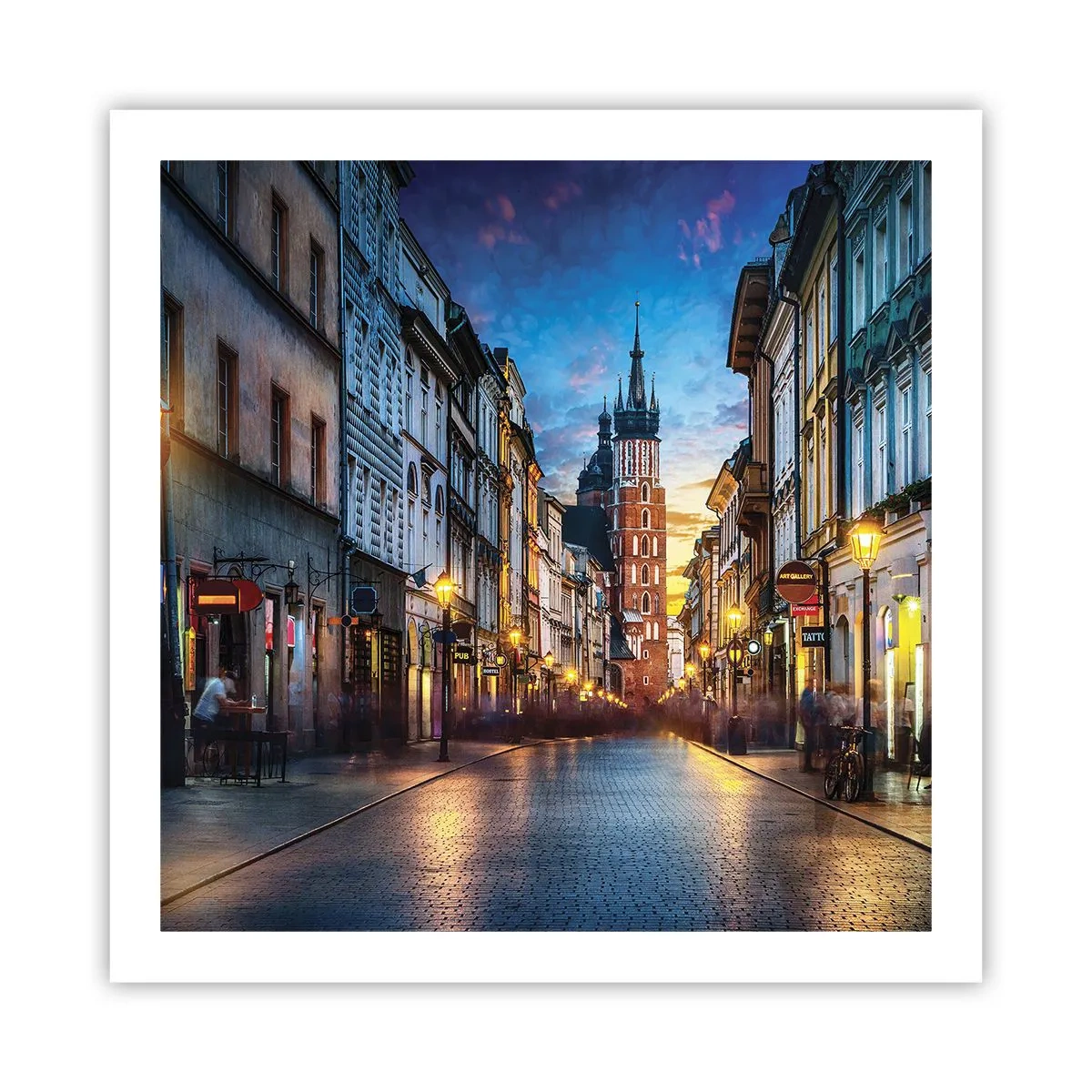 Póster - El encanto de Cracovia - 60x60 cm