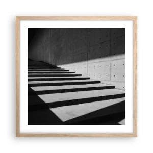 Póster en marco roble claro - La cruda belleza del modernismo - 50x50 cm