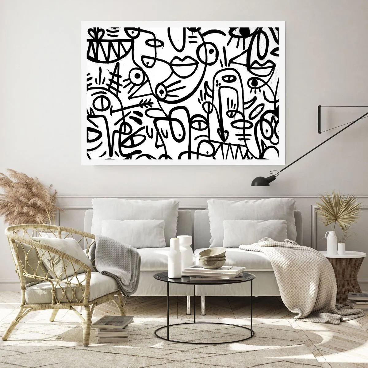 Póster - Rostros y espejismos - 50x40 cm