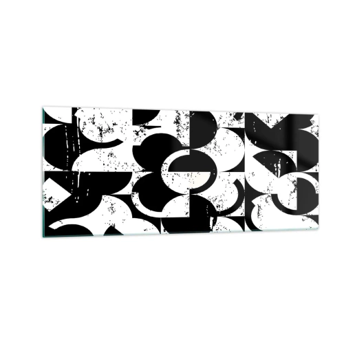 Cuadro sobre vidrio - Impresiones sobre Vidrio - El blanco es blanco y el negro es negro - 100x40 cm