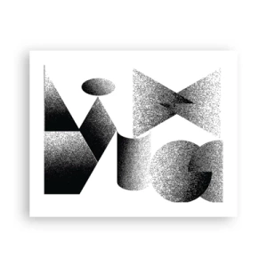 Póster - Ángulos y óvalos - 50x40 cm