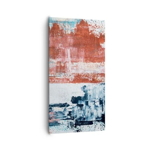 Cuadro sobre lienzo - Impresión de Imagen - Mitad abstracción, mitad abstracción - 65x120 cm