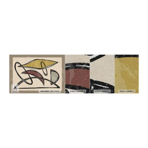 Muestra de fotomural Premium Sand - Verticales y niveles - Moderno, Abstracción, Pedazo - 100x30 cm