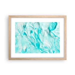 Póster en marco roble claro - Juntos para siempre - 40x30 cm