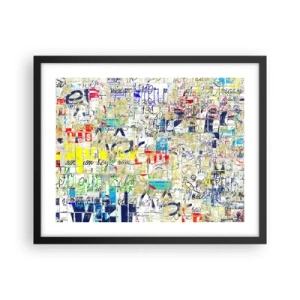 Póster en marco negro - Simplemente agradable a la vista - 50x40 cm