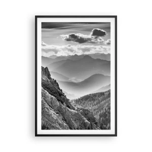 Póster en marco negro - Hasta el horizonte - 61x91 cm