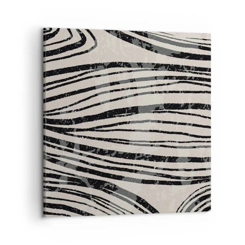 Cuadro sobre lienzo - Impresión de Imagen - Salpicadura de líneas - 50x50 cm