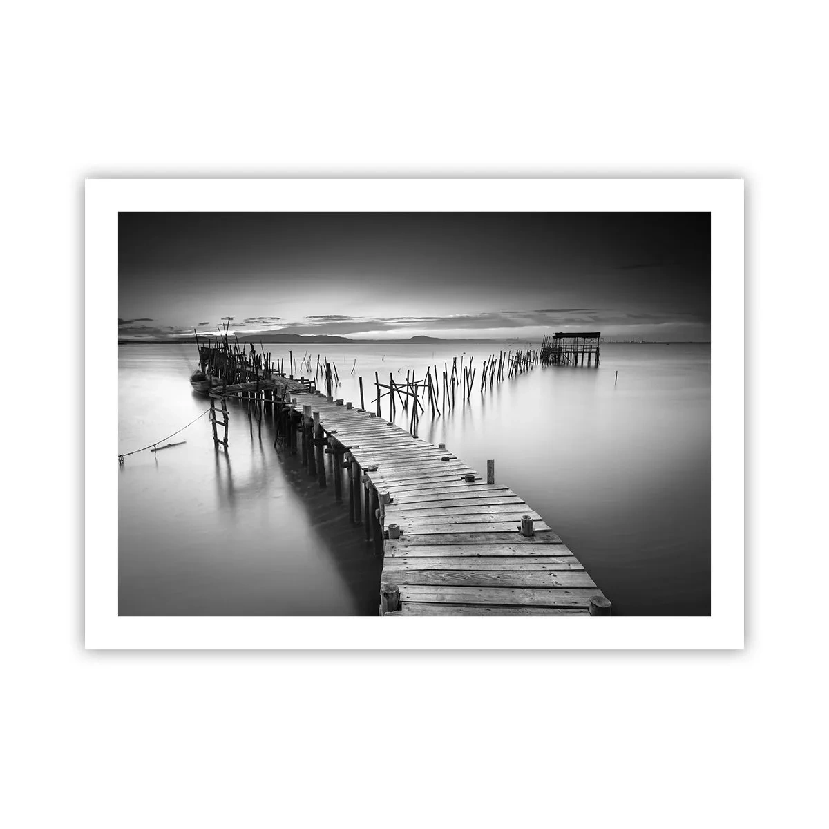 Póster - La calma de una orilla olvidada - 70x50 cm