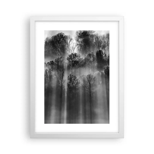 Póster en marco blanco - En los flujos de luz - 30x40 cm
