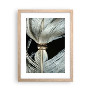 Póster en marco roble claro - ...y no te dejaré.... - 30x40 cm