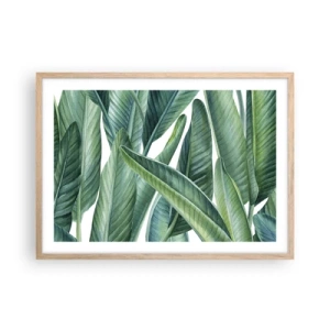 Póster en marco roble claro - Vegetación en estado puro - 70x50 cm
