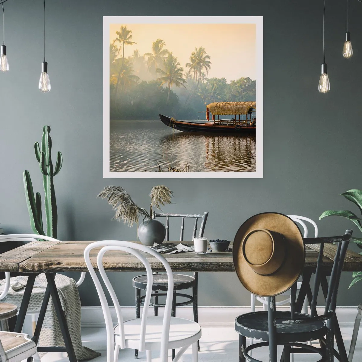 Póster - Casa en el río - 30x30 cm