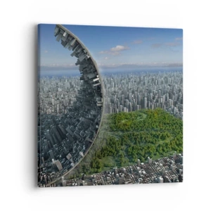 Cuadro sobre lienzo - Impresión de Imagen - La naturaleza es eterna - 40x40 cm