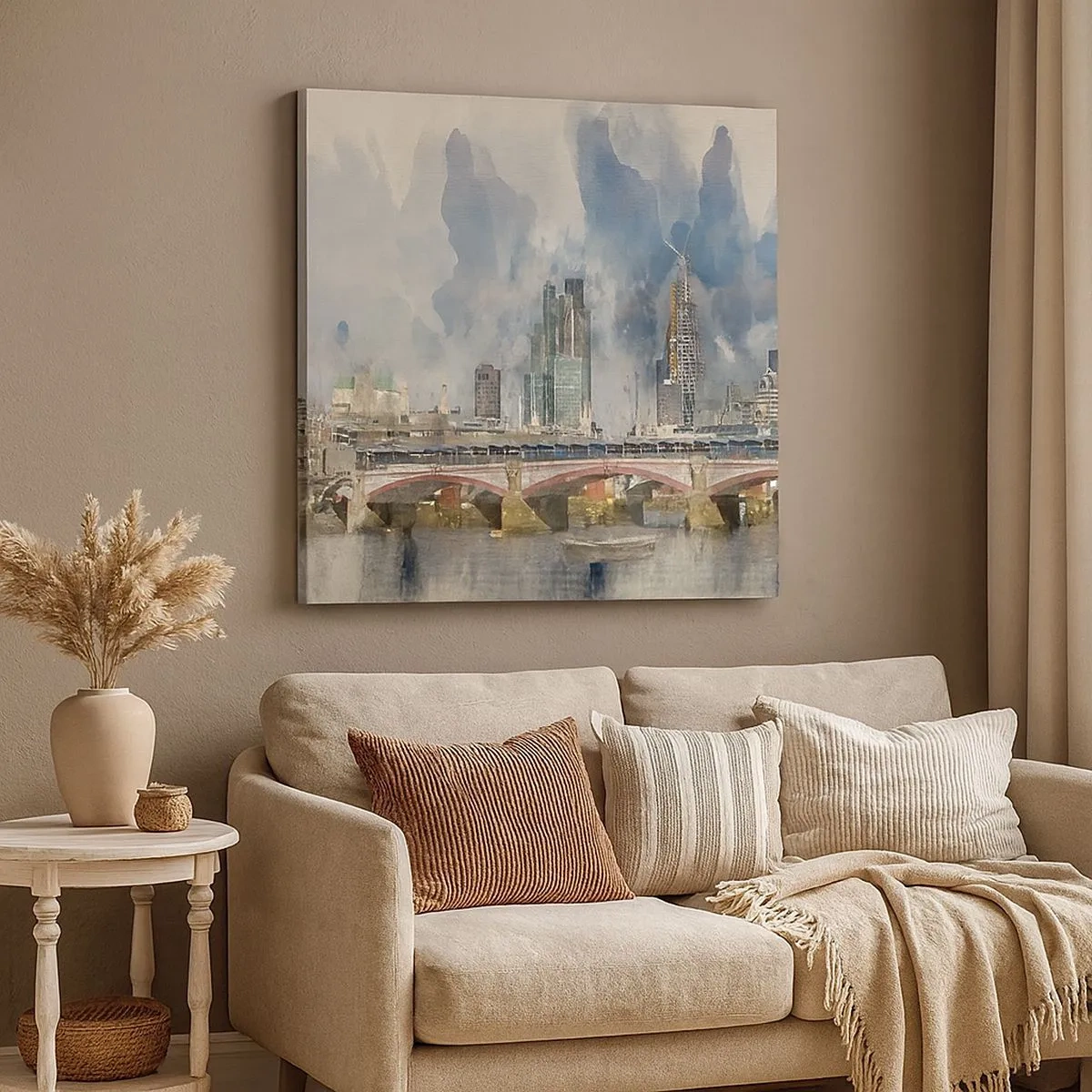 Cuadro sobre lienzo - Impresión de Imagen - Londres en todo su esplendor - 30x30 cm