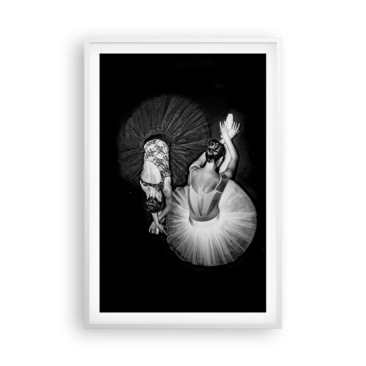 Póster en marco blanco - Yin y yang: el equilibrio perfecto - 61x91 cm