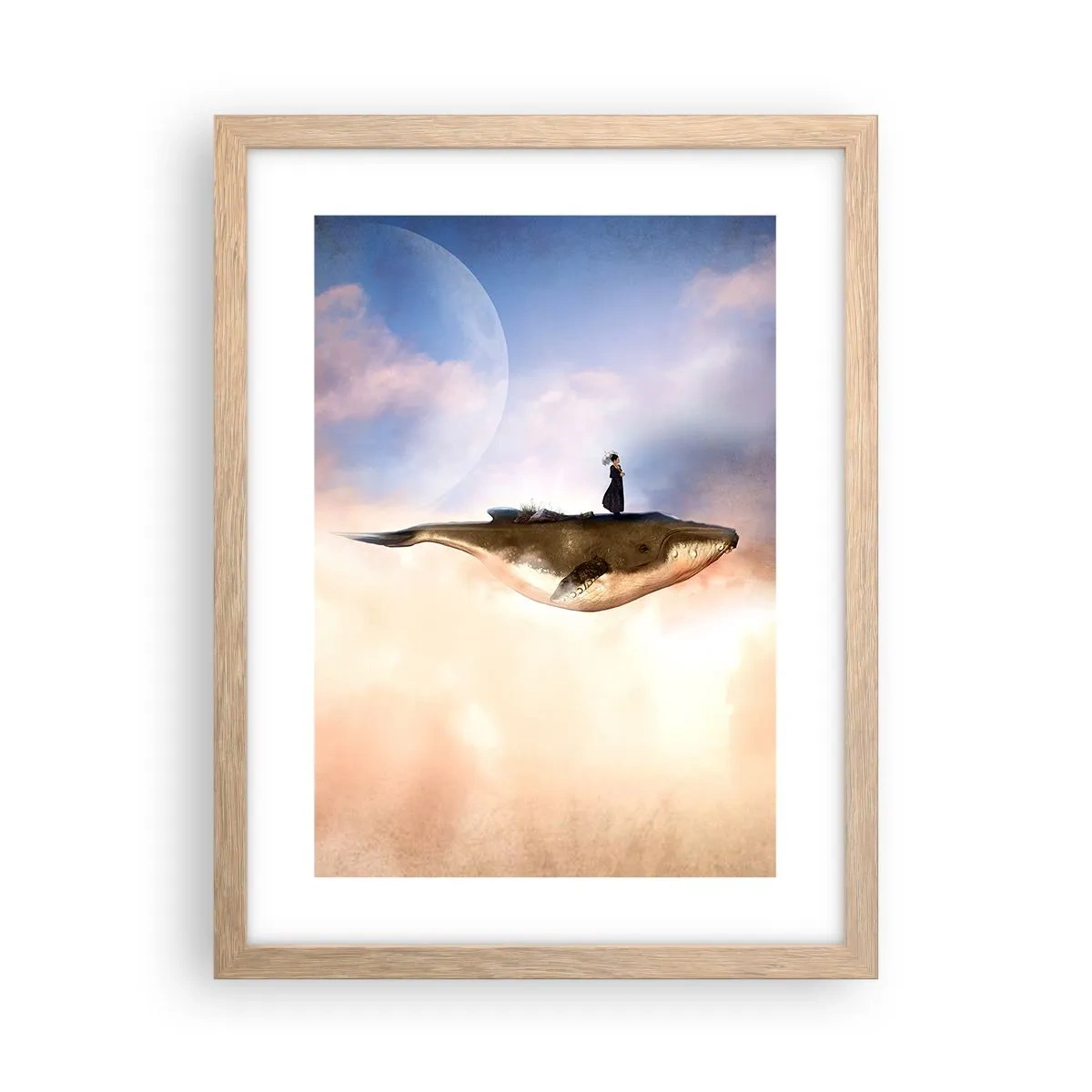 Póster en marco roble claro - Un viaje surrealista - 30x40 cm