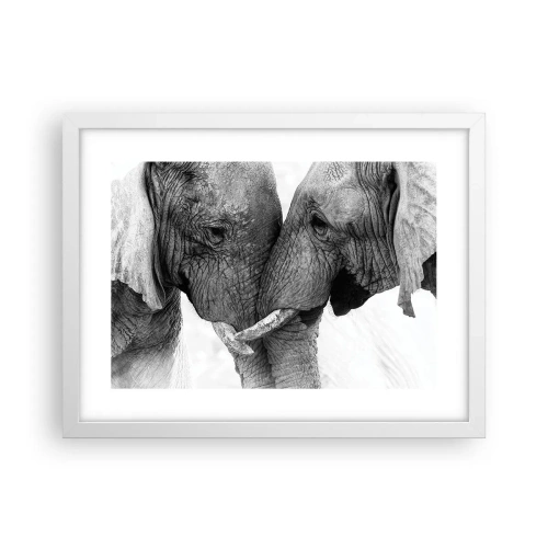 Póster en marco blanco - Una confesión sincera - 40x30 cm