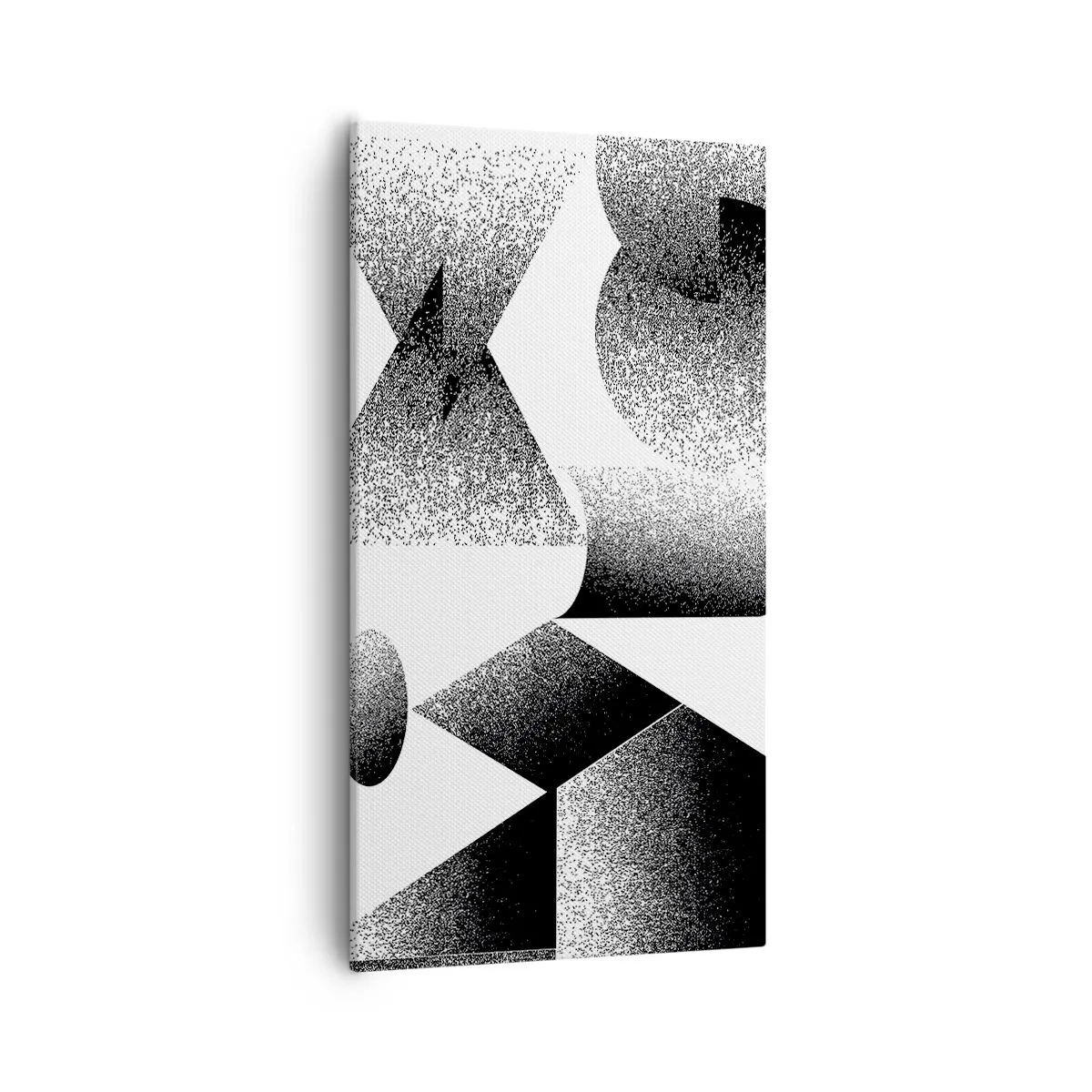 Cuadro sobre lienzo - Impresión de Imagen - Ángulos y óvalos - 55x100 cm