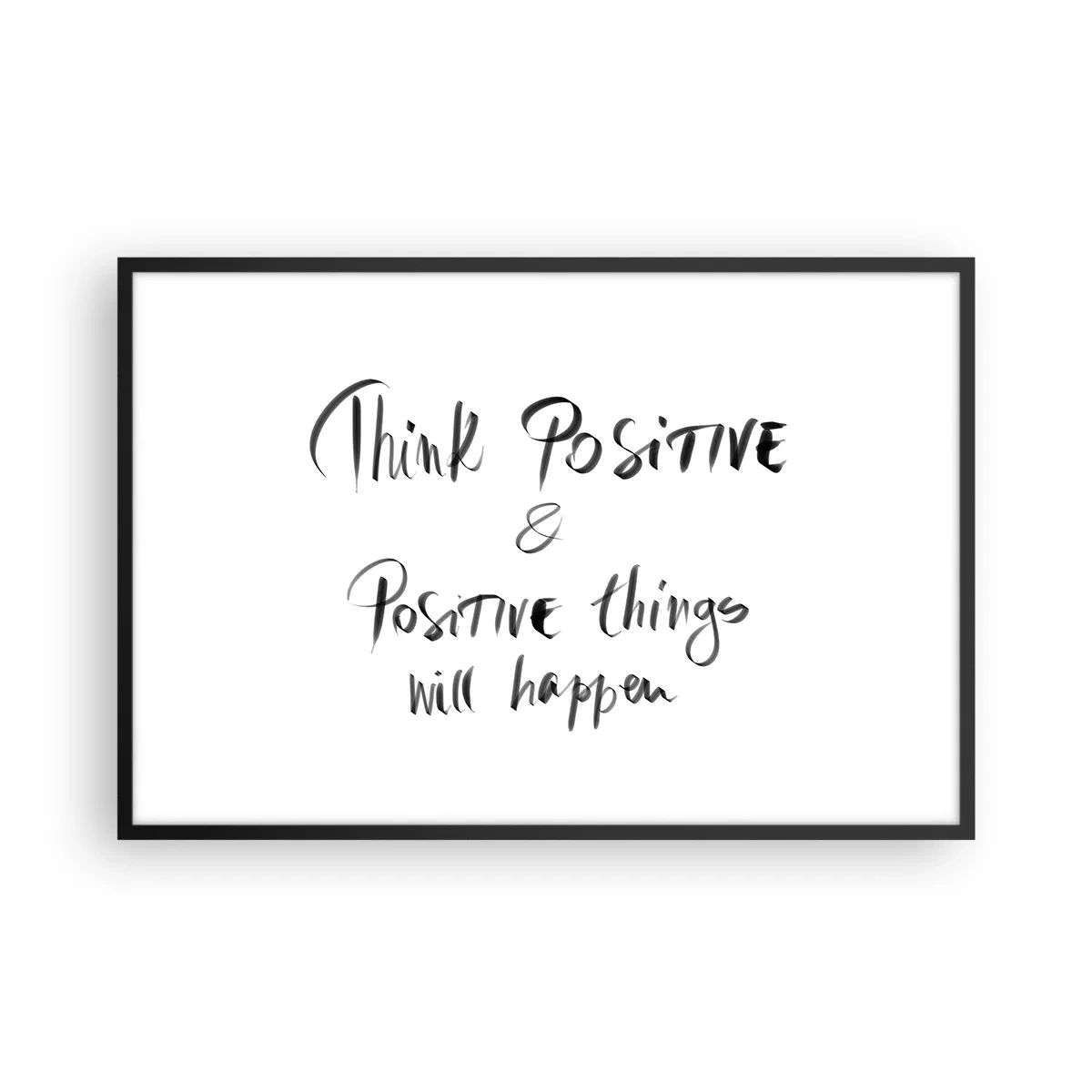 Póster en marco negro - ¿Cómo vivir? - 91x61 cm