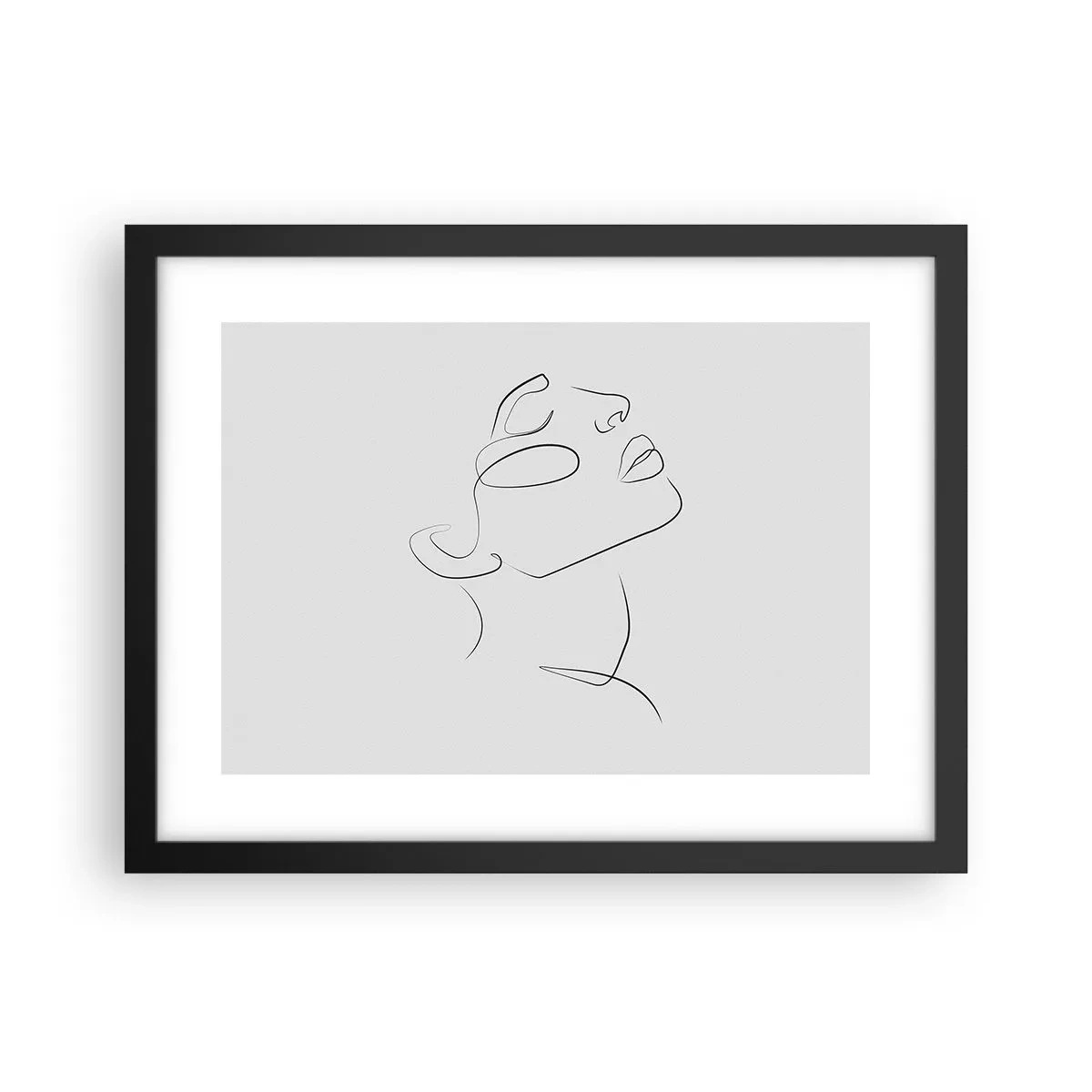 Póster en marco negro - Meandros de un sueño - 40x30 cm
