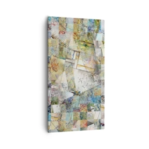 Cuadro sobre lienzo - Impresión de Imagen - Remodelación geométrica - 55x100 cm