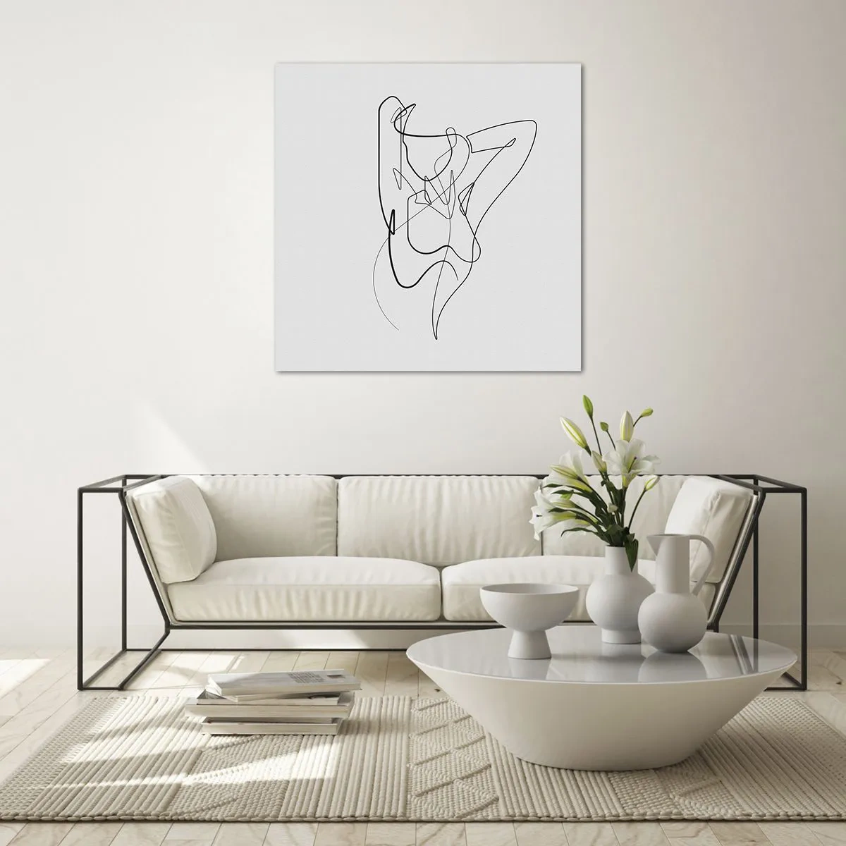 Cuadro sobre vidrio - Impresiones sobre Vidrio - Realmente, tal y como eres - 50x50 cm