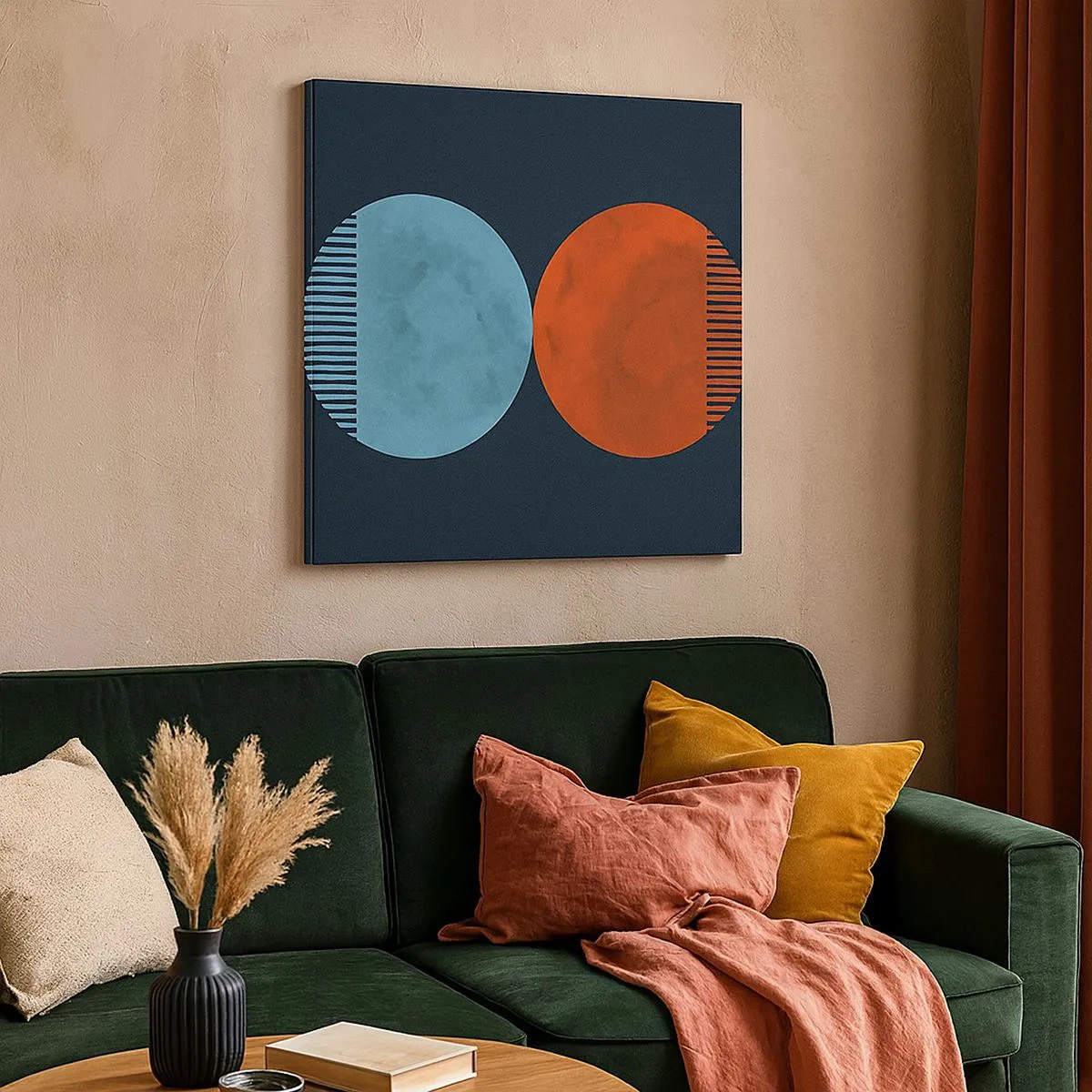 Cuadro sobre lienzo - Impresión de Imagen - ¿Solo geometría? - 30x30 cm