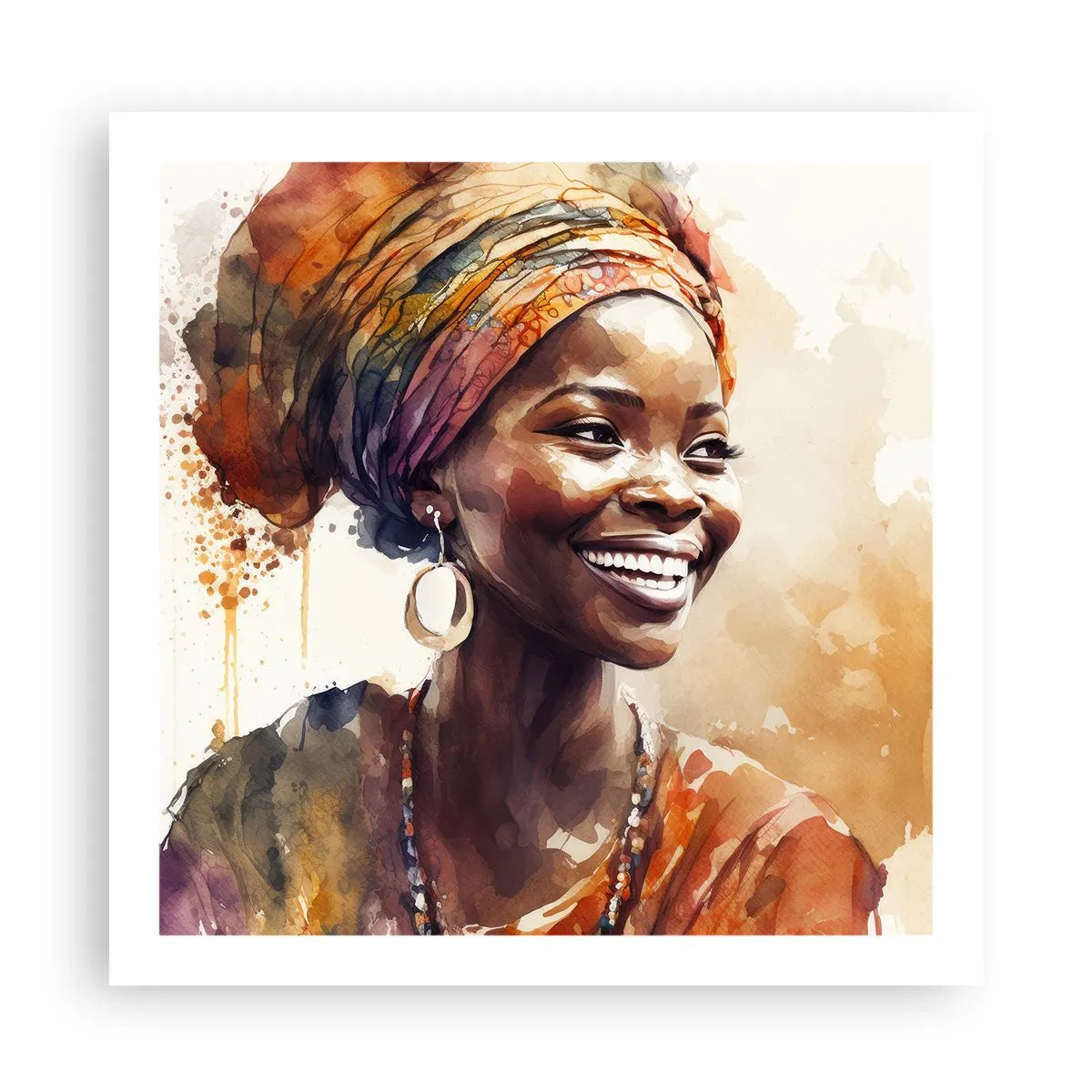 Póster - Reina africana - 60x60 cm
