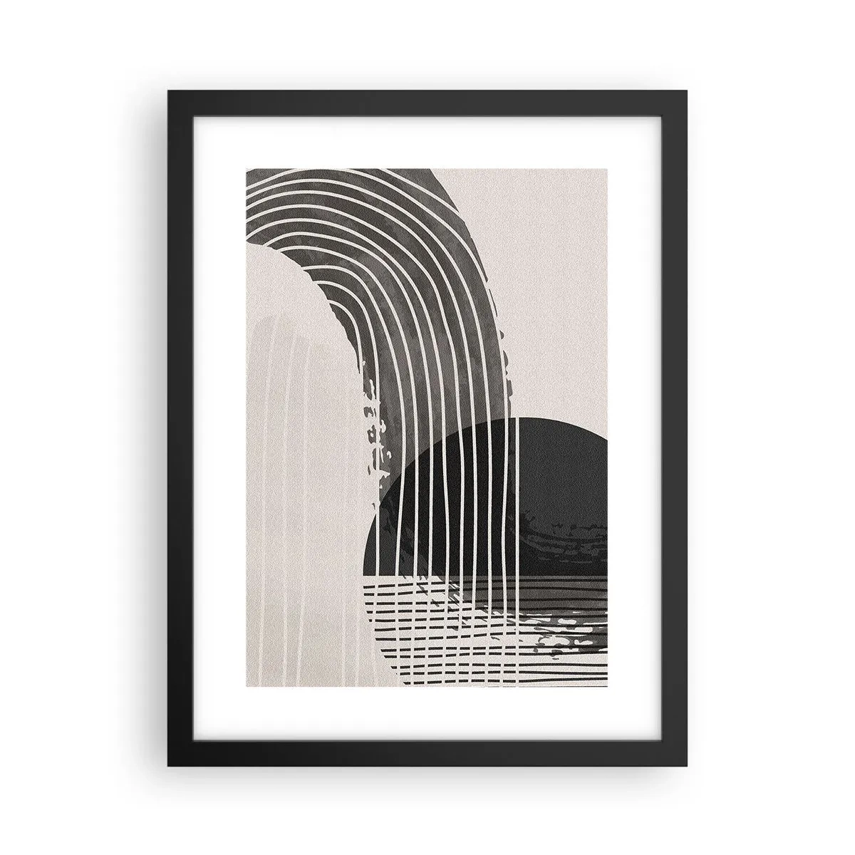 Póster en marco negro - Ida y vuelta - 30x40 cm