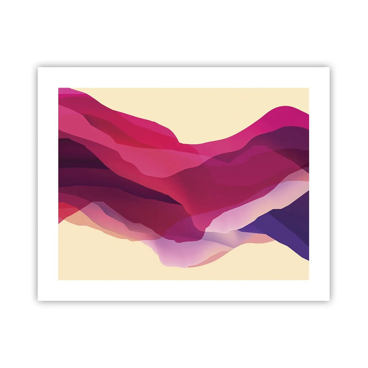 Póster - Ondas púrpuras - 50x40 cm