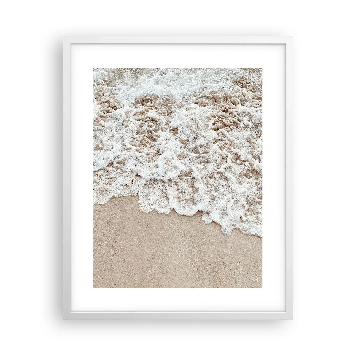 Póster en marco blanco - Enseguida volvemos - 40x50 cm