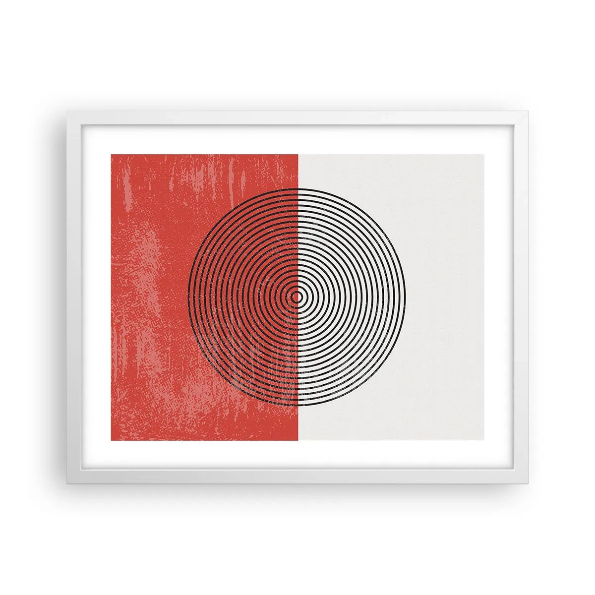 Póster en marco blanco - En el corazón de la misma - 50x40 cm