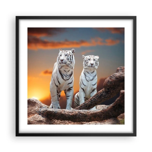 Póster en marco negro - Como en Narnia - 50x50 cm