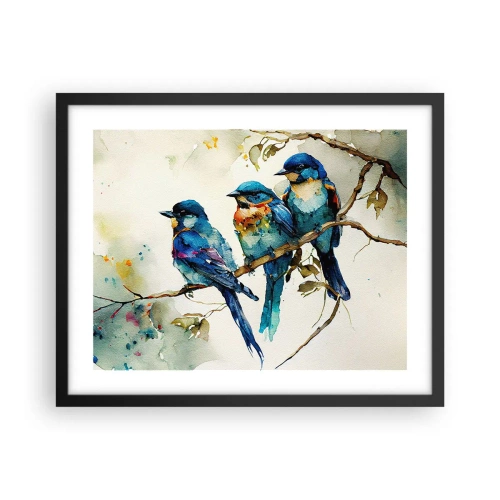 Póster en marco negro - ¿Ofendido? - 50x40 cm