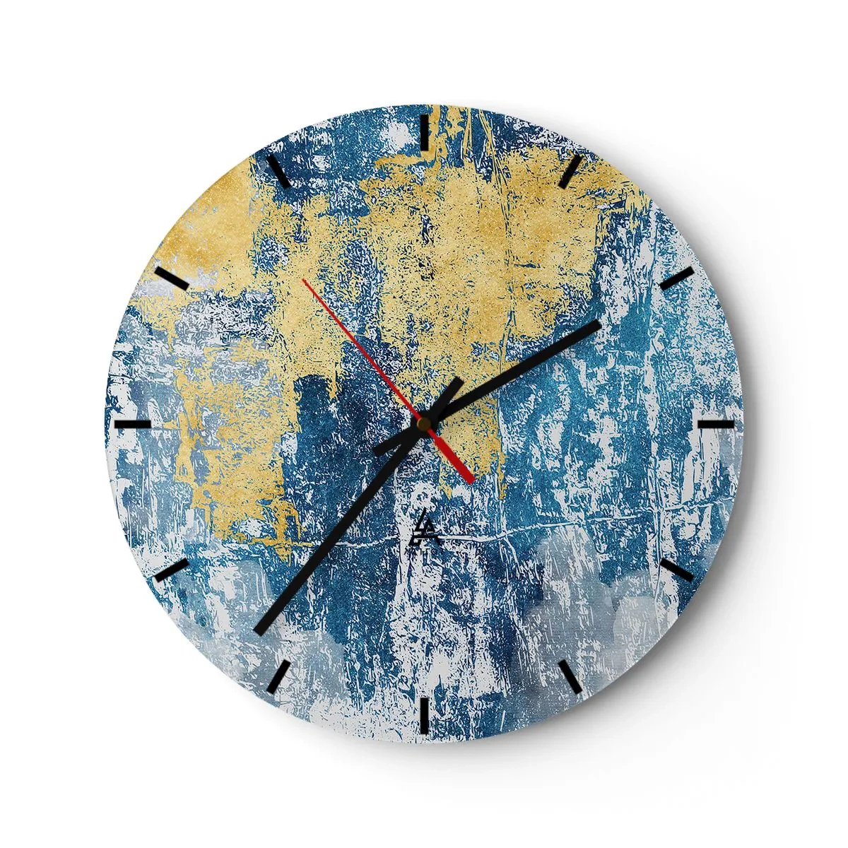 Reloj de pared - Reloj de vidrio - Una abstracción serena - 40x40 cm