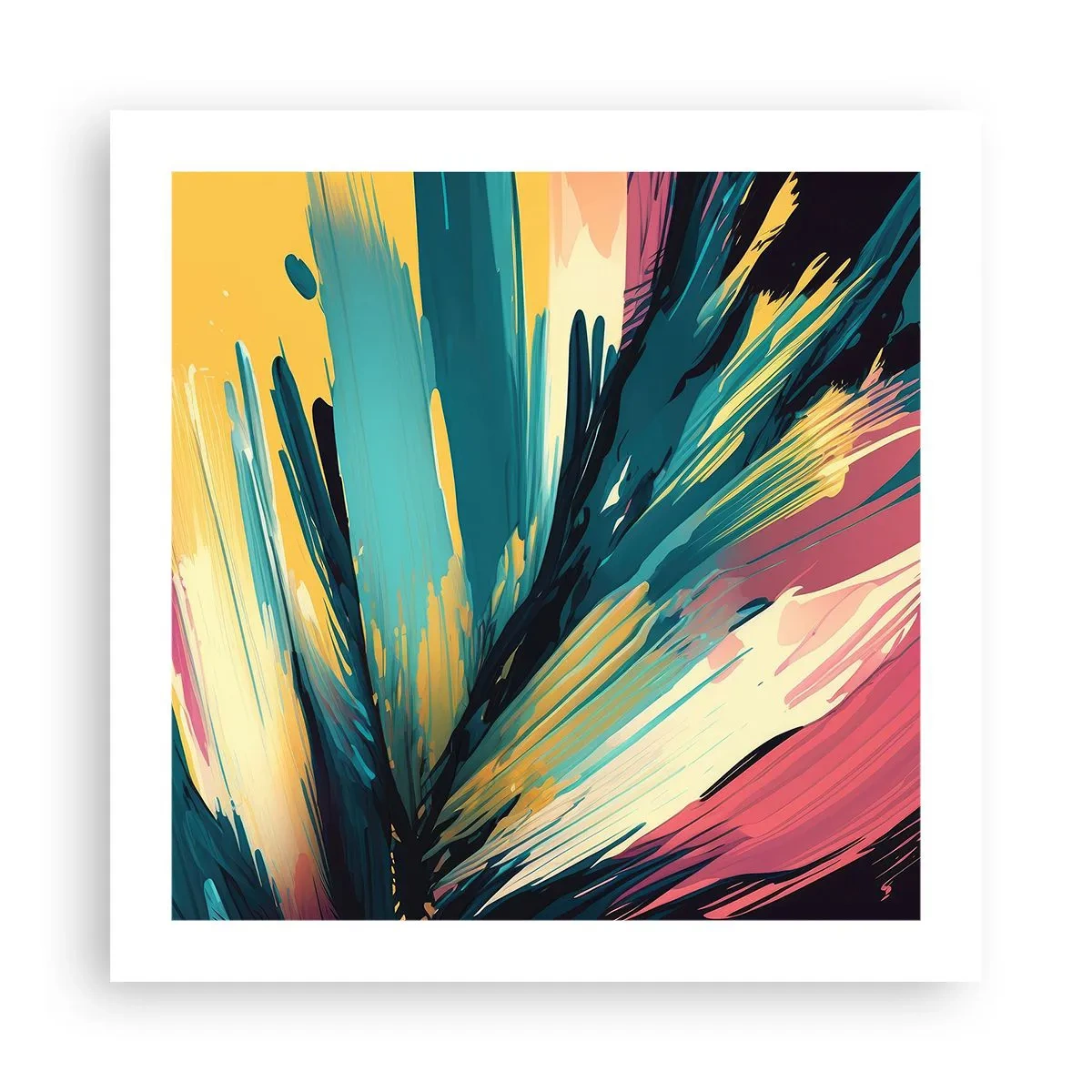 Póster - Composición - una explosión de alegría - 50x50 cm