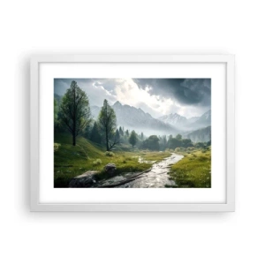 Póster en marco blanco - De ida y vuelta - 40x30 cm