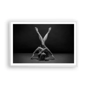 Póster en marco blanco - Geometría al desnudo - 91x61 cm