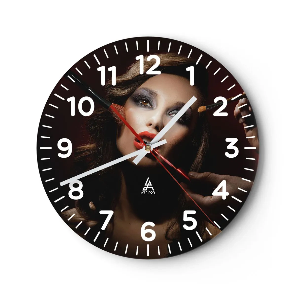 Reloj de pared - Reloj de vidrio - Hermoso y de ensueño - 30x30 cm