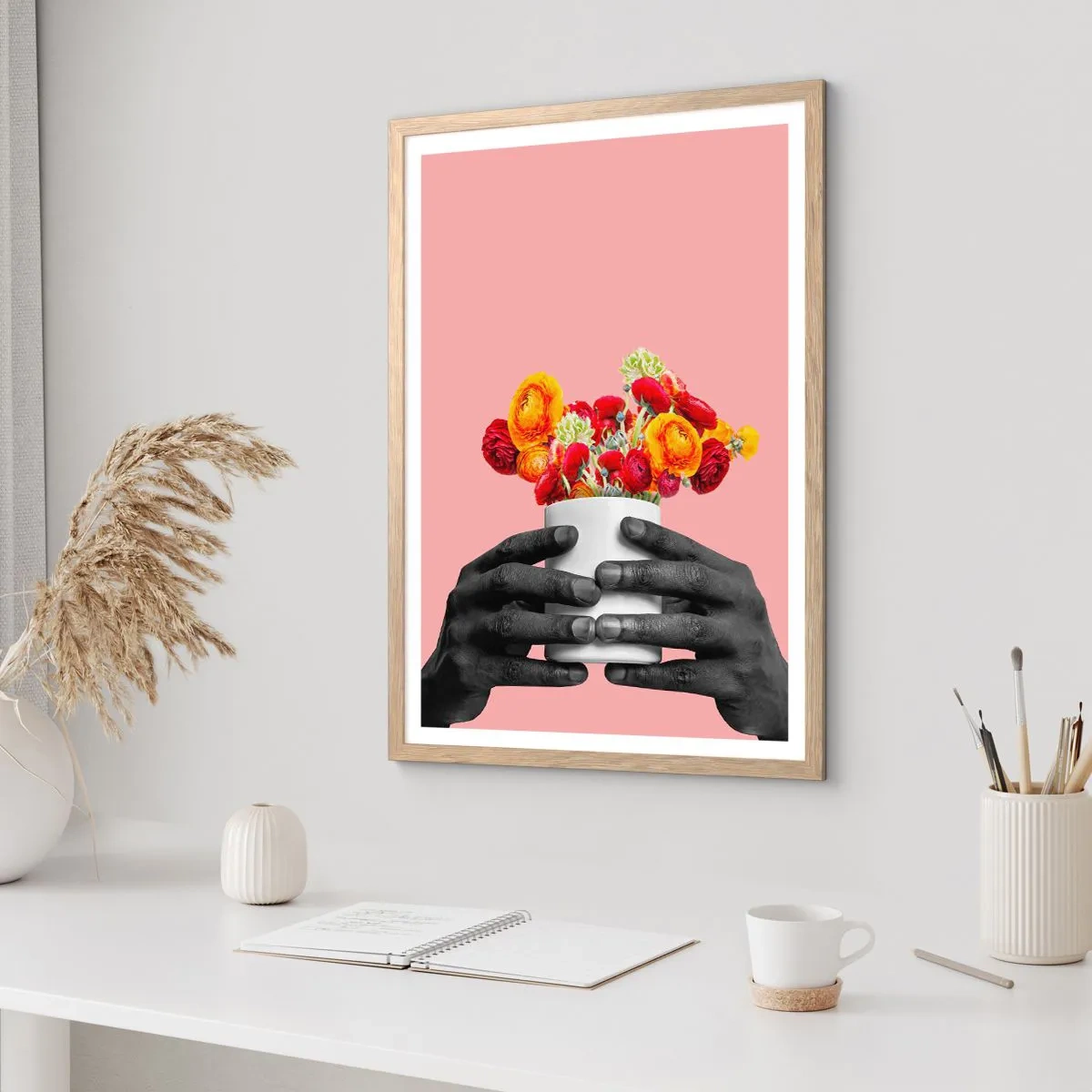 Póster en marco roble claro - La apoteosis de la vida - 70x100 cm