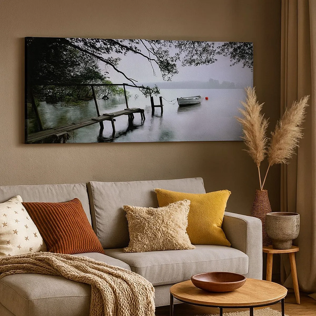 Cuadro sobre lienzo - Impresión de Imagen - Ya estás descansando - 100x40 cm