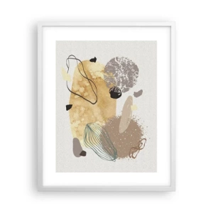 Póster en marco blanco - Plumología aplicada - 40x50 cm